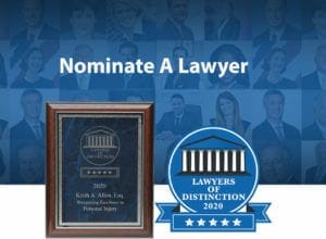 lawyers of distinction 2020 nominate a lawyer