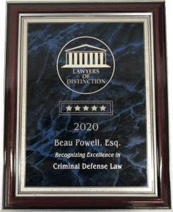 lawyers of distinction 2020 wooden plaque