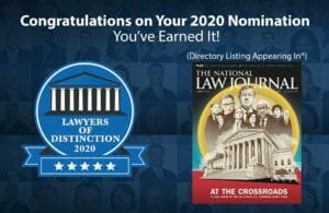 lawyers of distinction 2020 nominations national law journal