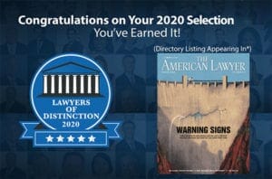 lawyers of distinction 2020 the american lawyer