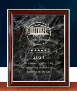 lawyers of distinction 2021 plaque